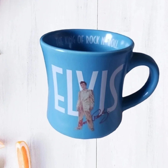 Signature product Elvis Presley coffee mug blue - Picture 1 of 5